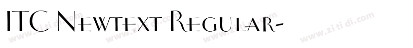 ITC Newtext Regular字体转换